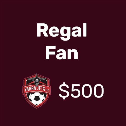 ⚽️ Yarra Jets FC “Regal Fan” mid-year top-up of $500 ⚽️