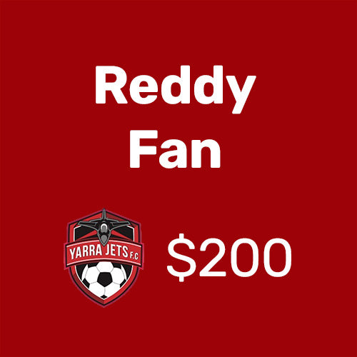 ⚽️ Yarra Jets FC “Reddy Fan” mid-year top-up of $200 ⚽️
